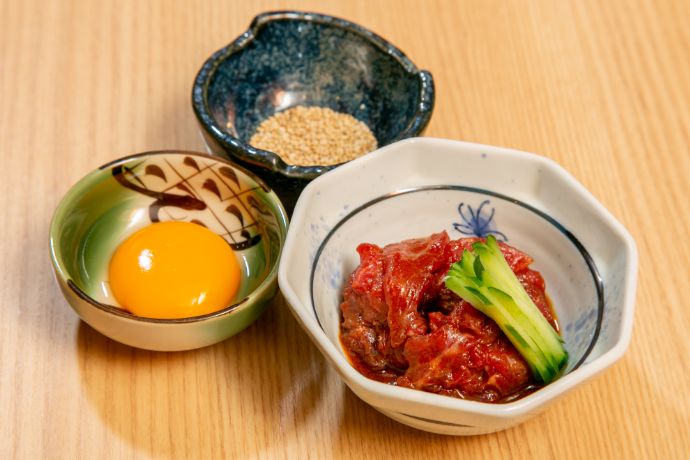 博多かねふく ふく竹 東京駅店の馬刺しユッケ
