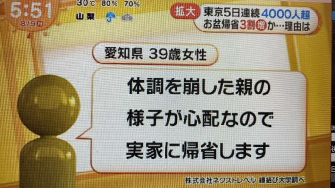 縁結び大学調べ 2021年のお盆休み&夏休みのアンケート調査に関する統計データ フジテレビ「めざましテレビ」にて使用された画像3