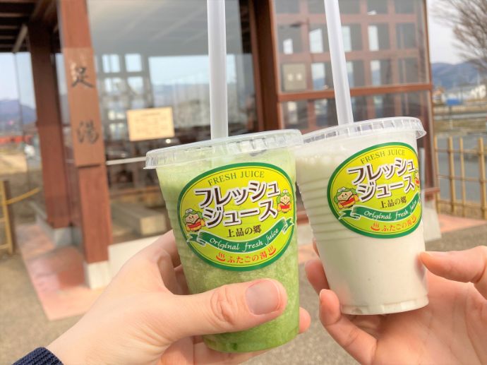 道の駅「上品の郷」のフレッシュジュース