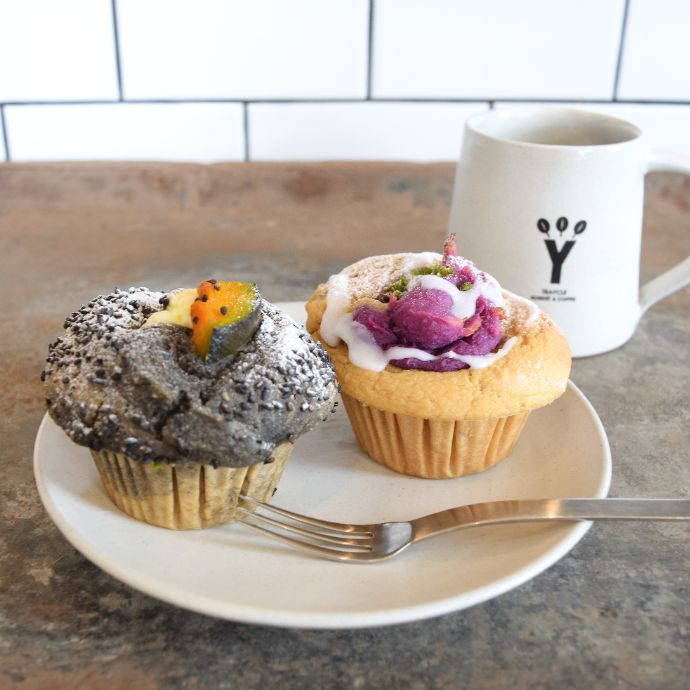 TRAYCLE Market&Coffeeで食べられるマフィン2種