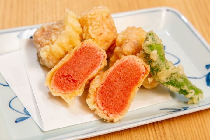 博多かねふく ふく竹 東京駅店の明太子の天ぷら