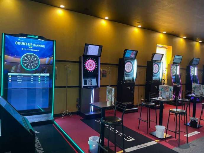 アプレシオ東静岡駅前店にあるダーツコーナー