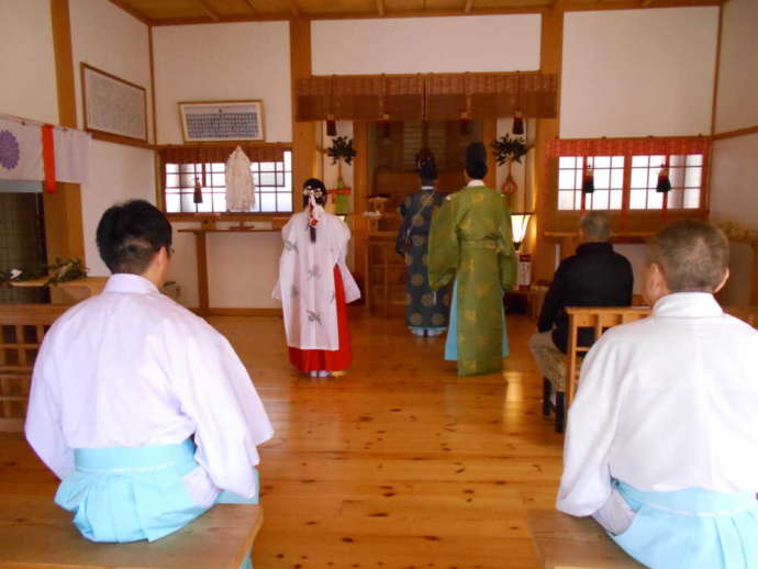「阿蘇白水龍神權現（白蛇神社）」本殿の内観