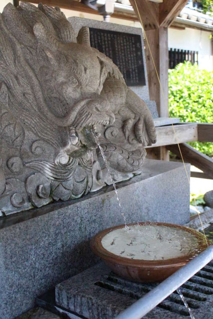 「阿蘇白水龍神權現（白蛇神社）」の境内にある手水舎