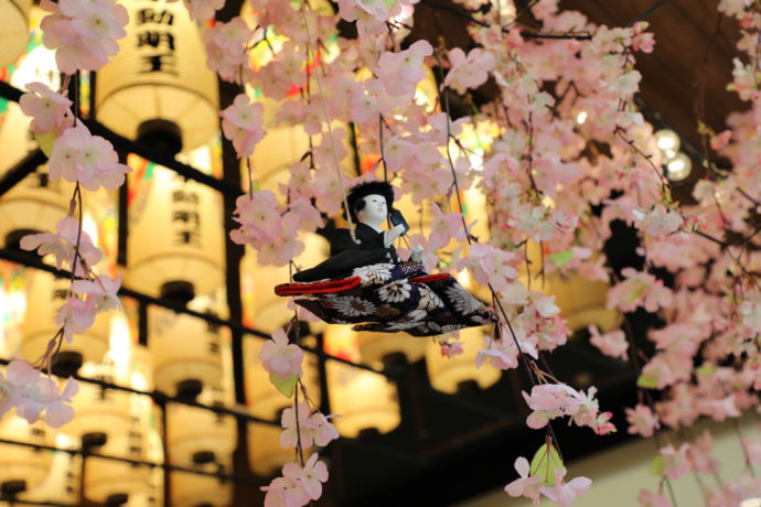 万松寺の春の桜の装飾