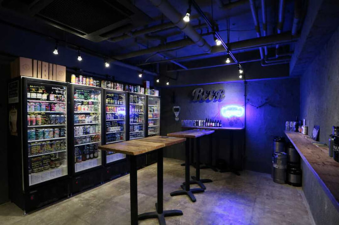 クラフトビール シザーズ 池尻大橋のカウンター
