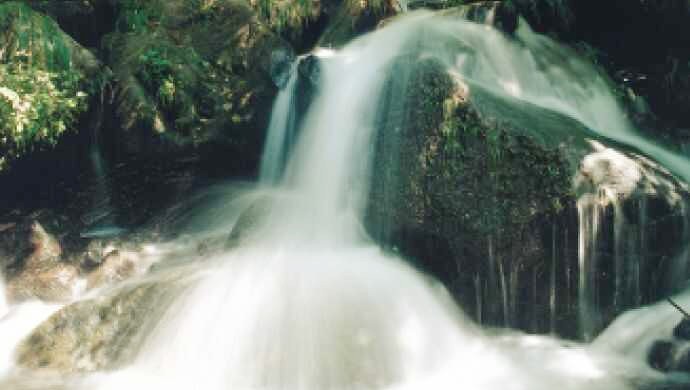 耳納連山の伏流水