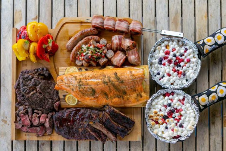BBQ&Camping Kitchen BlueTarpのおすすめであるセルフBBQセットの内容