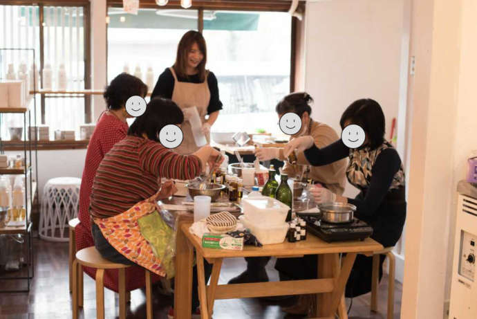 Laundry shop MATINAの体験教室ようす