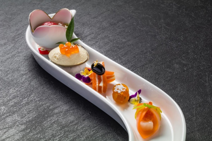 「セントラーレ・ホテル京丹後」の婚礼料理(前菜)