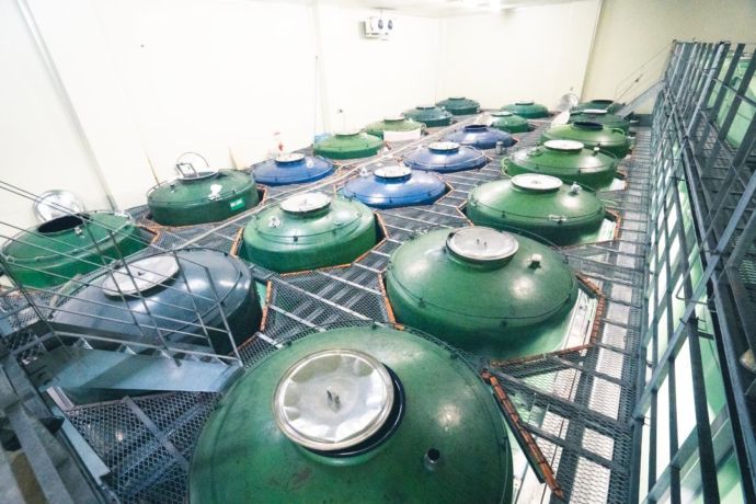 地酒「秩父錦」の貯蔵庫
