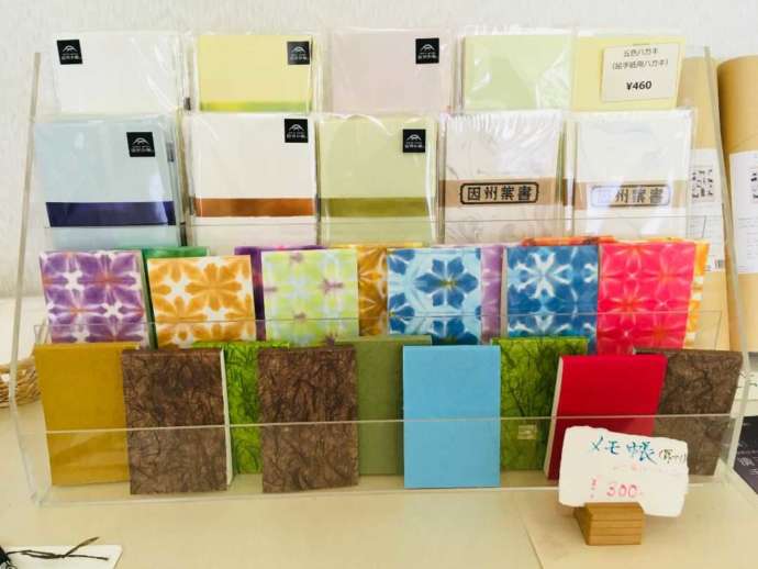 因州和紙伝承工房かみんぐさじで販売している和紙小物