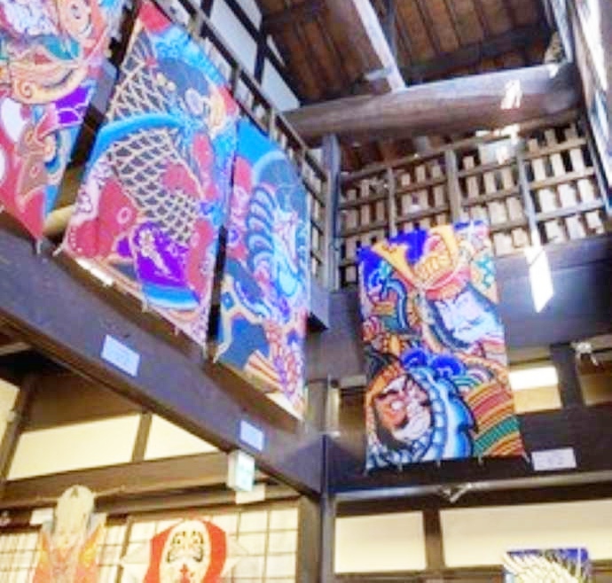 「山口ふるさと伝承総合センター」で展示される伝統凧（その2）