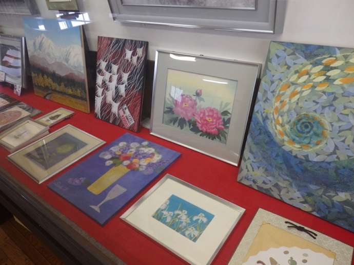 加賀ちぎり絵展の写真