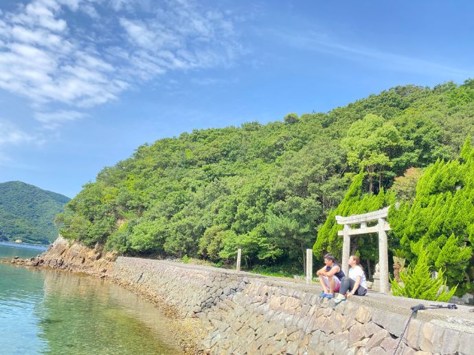 「EBダイバーズ」の神社シュノーケリングに参加したカップル②