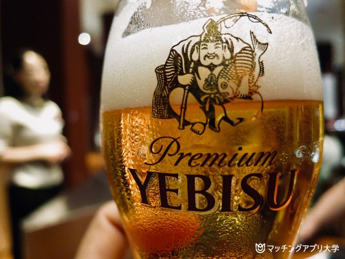 ヱビスビール泡
