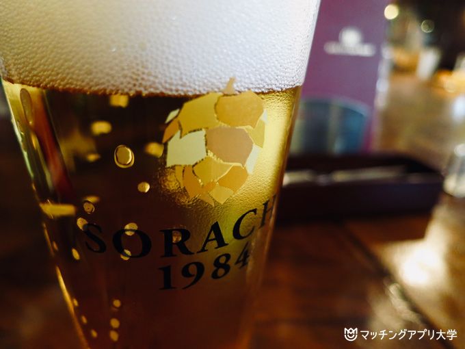 ビヤホールの生ビール