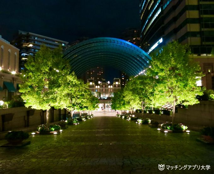 ガーデンプレイスセンター広場夜景
