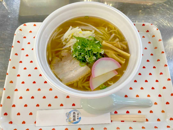 道の駅燕趙園で食べられる牛骨ラーメン