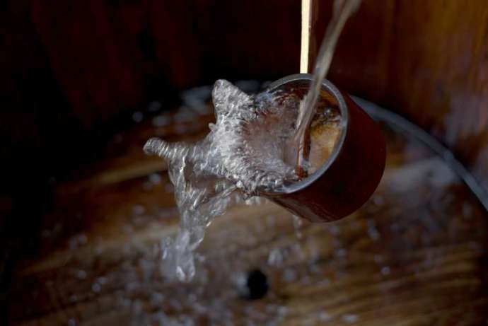 福光屋のお酒に使われている百年水