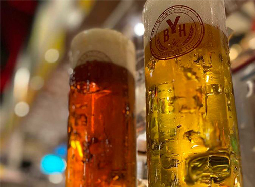 恵比壽ビヤホールの生ビール