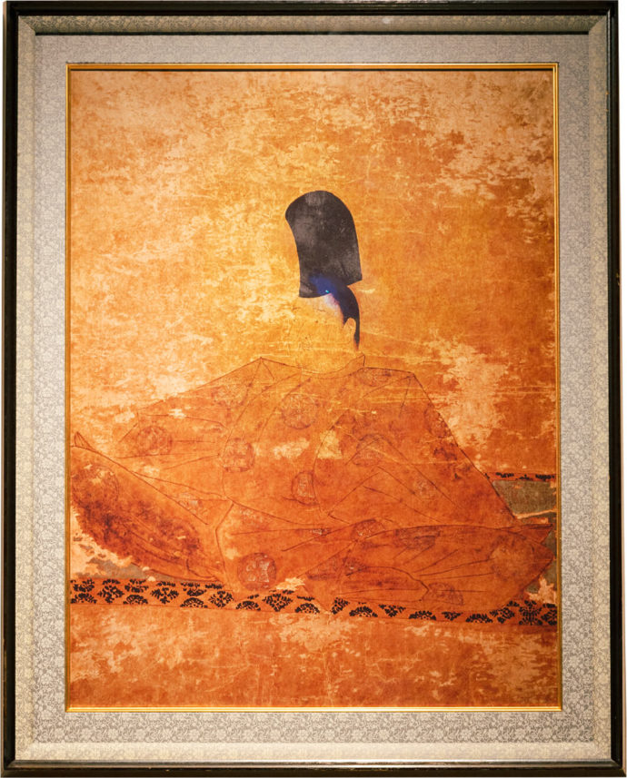 後鳥羽院資料館所蔵の後鳥羽院御影肖像画(複製品)