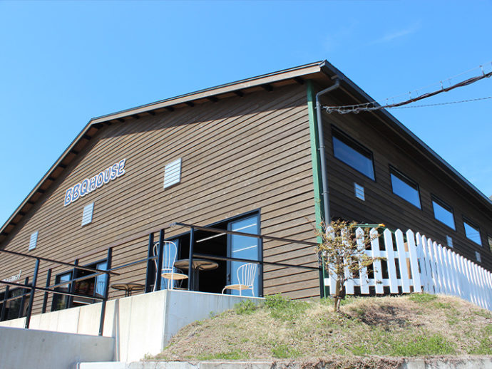 愛知県知多郡にある南知多グリーンバレイのバーベキュー場の外観