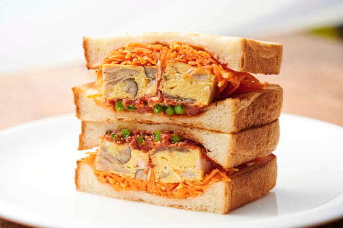 原宿駅にあるHappyCamperSANDWICHESのマイサンドイッチ