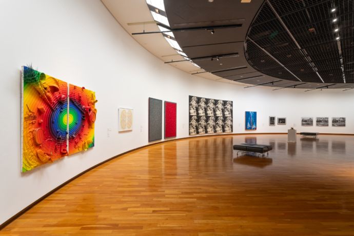「広島市現代美術館」のコレクション展(常設展)の様子