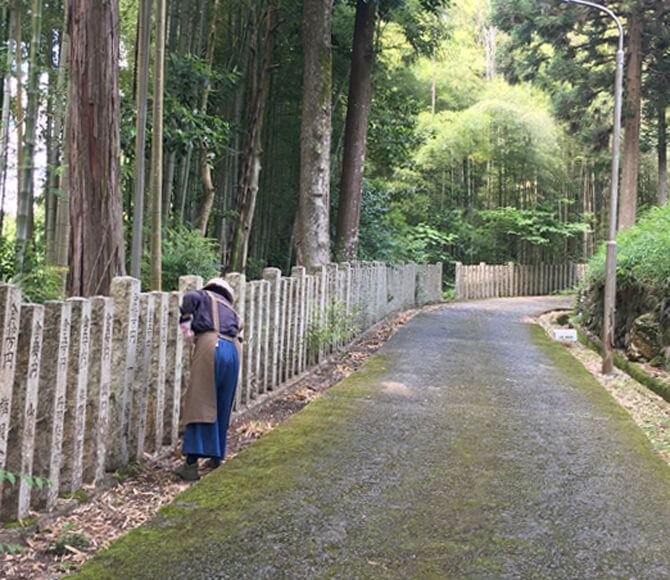 生身天満宮の北の参道