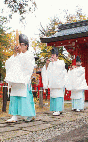 生島足島神社の雅楽