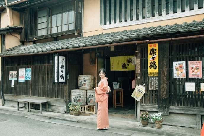 出石酒造酒蔵の外観