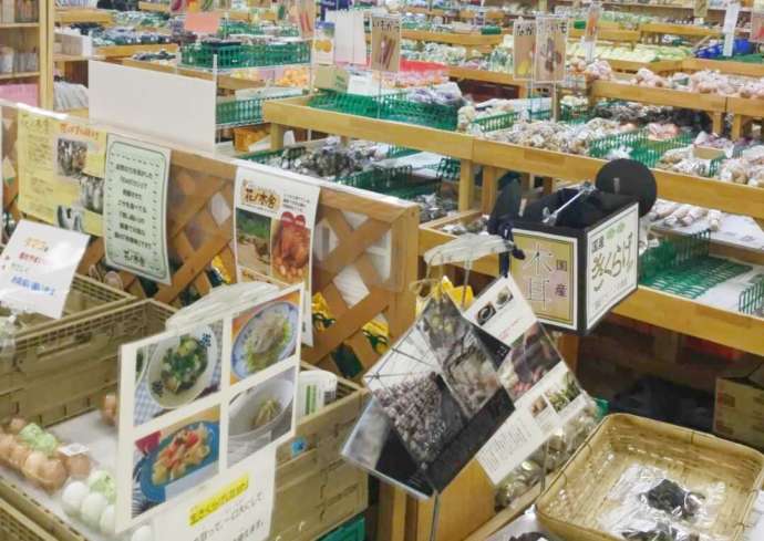 農産直売所「たなばたけ」高砂店の店内の様子