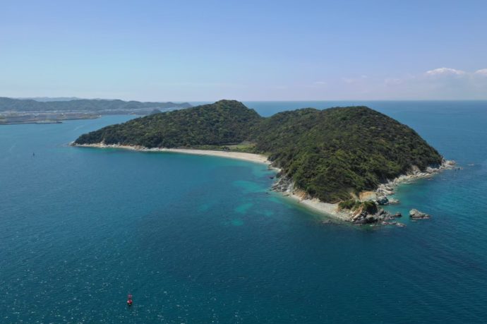 和歌山県有田市にある無人島・地ノ島ができる無人島