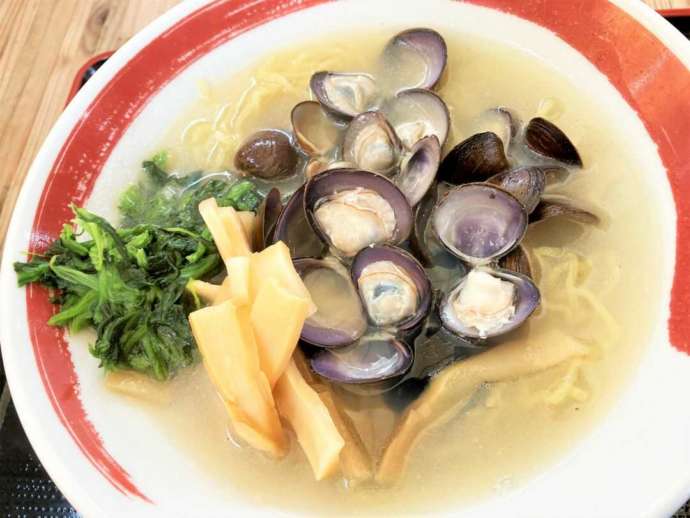 上品の郷のダイニングたまり場のべっこうしじみラーメンの写真
