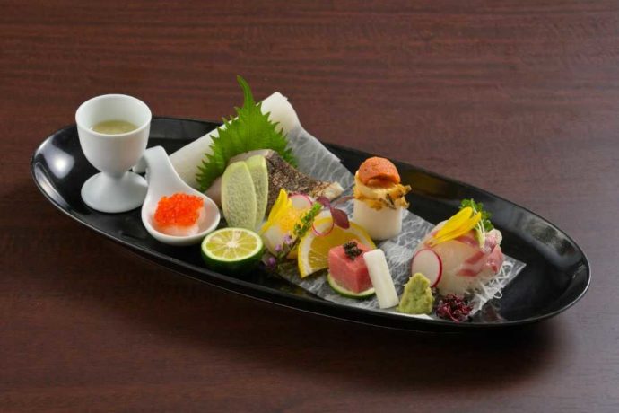 香川県高松市にある「THE CHELSEA」で食べられるお造り