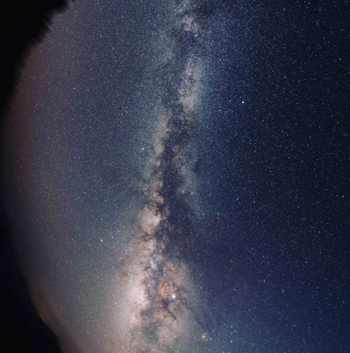 梶ヶ森からは満天の星空が楽しめる