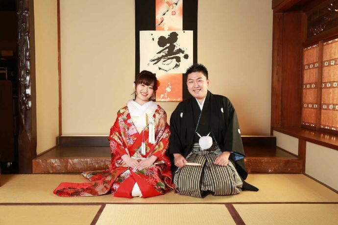 神奈川県鎌倉市にある鎌倉着物スタジオで行う和装スタジオウェディングフォト