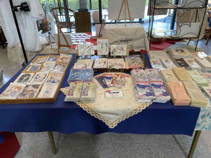 高畠華宵大正ロマン館で購入できる華宵作品のポストカードや一筆箋