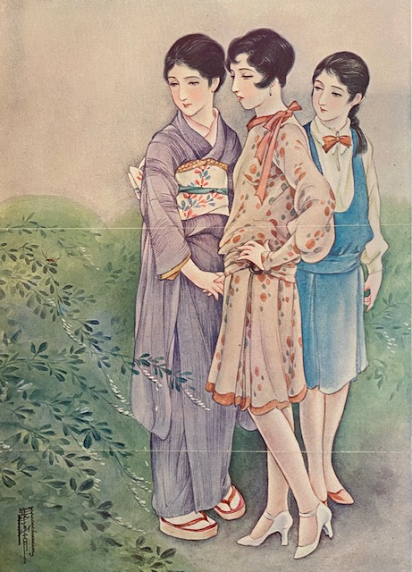 高畠華宵大正ロマン館にある女性たちの絵