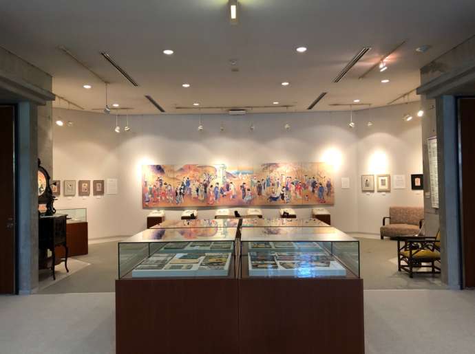 高畠華宵大正ロマン館の展示風景