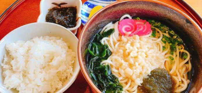 道の駅遣唐使の五島うどんセット