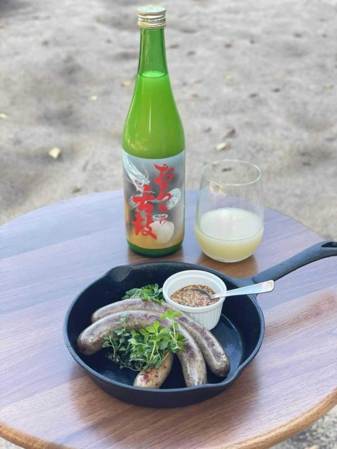 おろち乃舌鼓とイノシシ肉ソーセージ