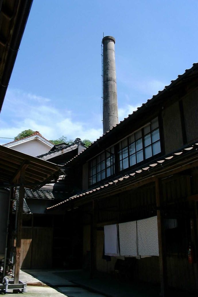 木次酒造の中庭からの外観