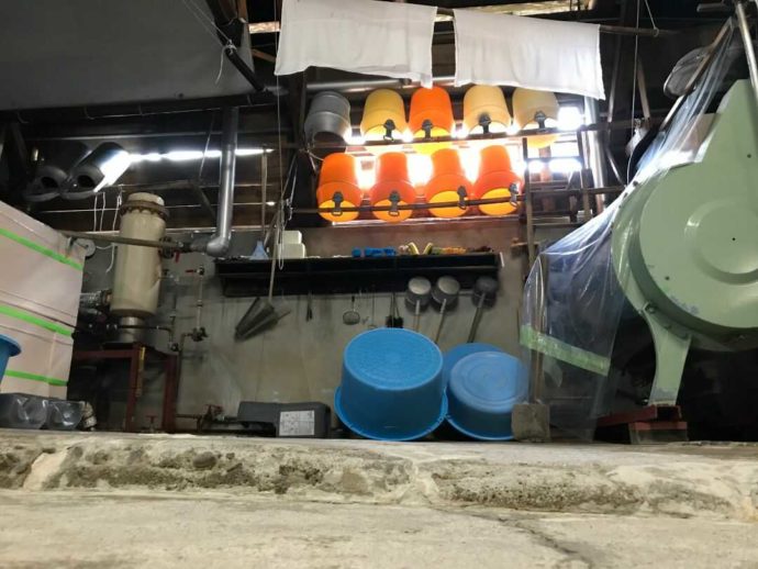 木次酒造の蔵内洗い場
