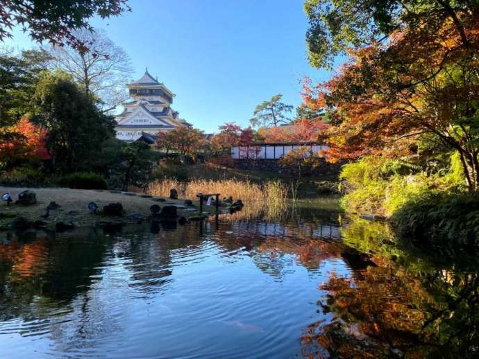 小倉城庭園の紅葉