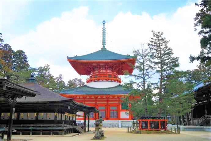 和歌山県伊都郡にある金剛峯寺の壇上伽藍