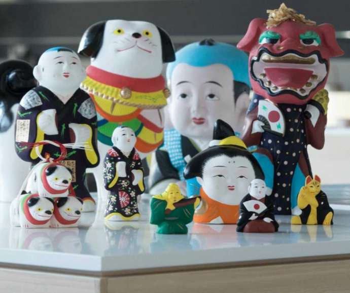 京都伝統産業ミュージアムの各種工芸品