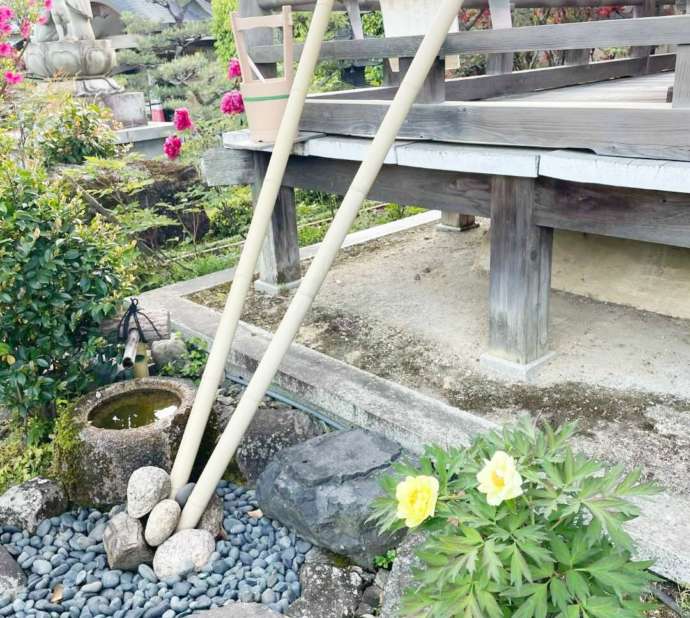 正法寺の庭園に造られた水琴窟