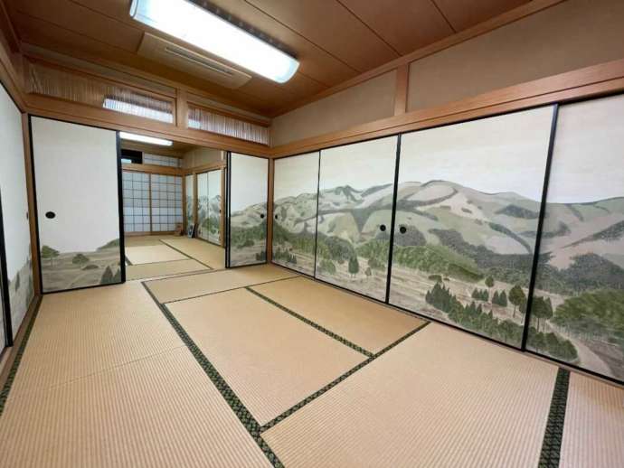 正法寺の書院にある「西山賛歌」夏